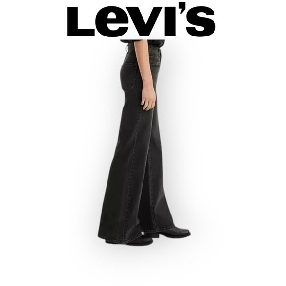 Levi's Black Flare & Wide Leg Jeans - Picture 1 of 16